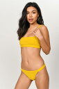 【3店舗買い回りで最大P10倍! 1/20-1/31迄】TOBI 【 EMBRACE LOVE RIB BIKINI TOP YELLOW 】 レディースファッション 水着 送料無料