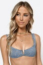 TOBI 【 SCRUNCHED UP BIKINI TOP BLUE 】 レディースファッション 水着 送料無料