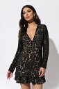 トビ TOBI ドレス 黒色 ブラック 【 TOBI WITH YOU LACE SKATER DRESS IN BLACK 】 レディースファッション ドレス