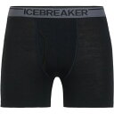 アイスブレーカー 黒色 ブラック + メンズ 【 ICEBREAKER ANATOMICA BOXER FLY BLACK 】