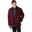 STOIC バッファロー ジャケット 赤 レッド 黒色 ブラック メンズ 【 RED STOIC BUFFALO PLAID SHERPALINED SHIRT JACKET BLACK 】