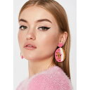 FAME ACCESSORIES 【 DONUT TALK TO ME BEADED EARRINGS PINK 】 ジュエリー アクセサリー レディースジュエリー 送料無料