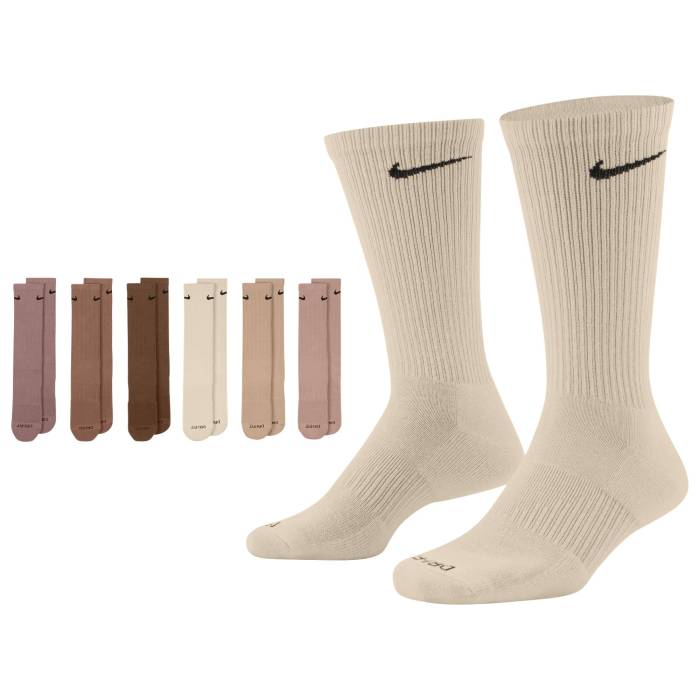 ナイキ Nike 【 6 Pack Everyday Plus Cushioned Socks Men's Neutral/Multi 】 ソックス・靴下 インナー 下着 ナイトウェア メンズ 靴下 レッグウェア 靴下 メンズ