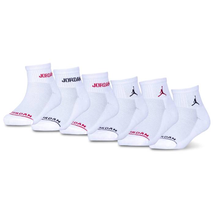 ナイキ ジョーダン Jordan 【 Legend Ankle 6-Pack Socks Boys' Grade School White/White 】 Legend レジェンド ソックス・靴下 キッズ ベビー マタニティ キッズファッション 靴下 レッグウェア 靴下 白色 ホワ