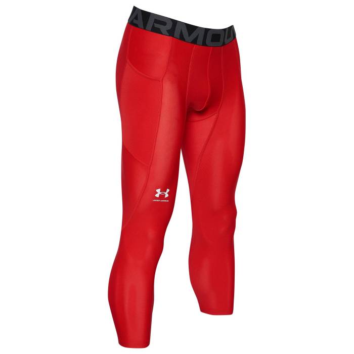 アンダーアーマー Under Armour 【 Hg Armour 2.0 3/4 Compression Tights Men's White/Red 】 コンプレッション Tights タイツ スポーツ アウトドア スポーツウェア アクセサリー スポーツ用インナー メンズイン