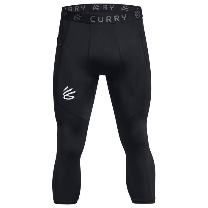 アンダーアーマー Under Armour 【 Curry 3/4 Comp Leggings Men's Black/Black/White 】 カリー レギンス・タイツ スポーツ アウトドア スポーツウェア アクセサリー スポーツ用インナー メンズインナー ボト