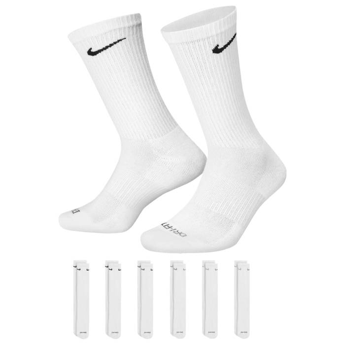 ナイキ Nike 【 6 Pack Everyday Plus Cushioned Socks Men's White/Black 】 ソックス・靴下 インナー 下着 ナイトウェア メンズ 靴下 レッグウェア 靴下 メンズ 白色 ホワイト 黒色 ブラック