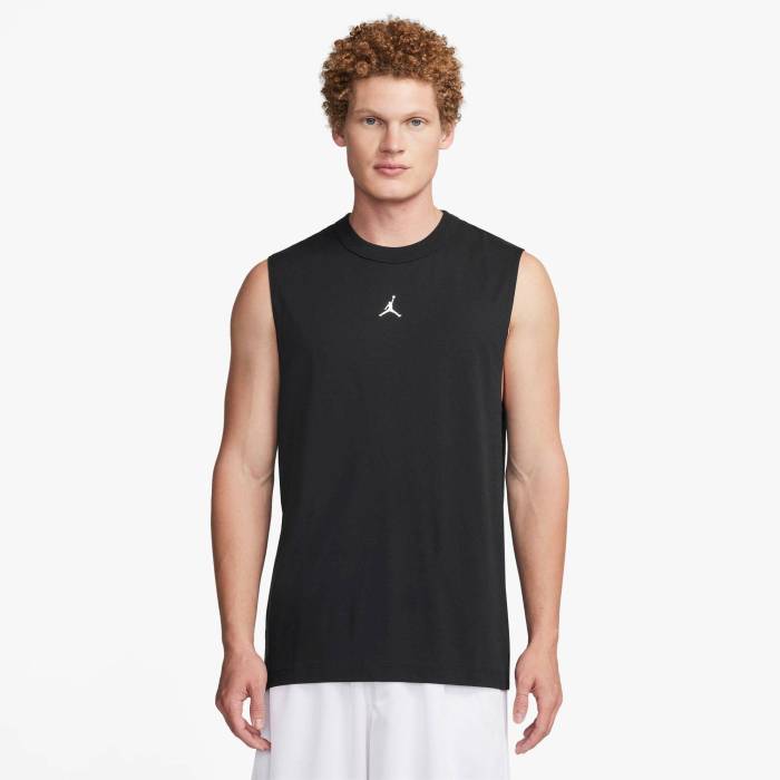 ナイキ ジョーダン Jordan 【 Dri-Fit Sport Sleeveless T-Shirt Men's Black/White 】 ドライフィット Sleeveless ノンスリーブ Tシャツ スポーツ アウトドア スポーツウェア アクセサリー スポーツ用インナー
