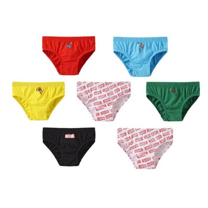 Character 【 Boy's 7Pk Briefs Unisex Avengers 】 キッズ ベビー マタニティ キッズファッション インナー 下着 ブリーフ ユニセックス