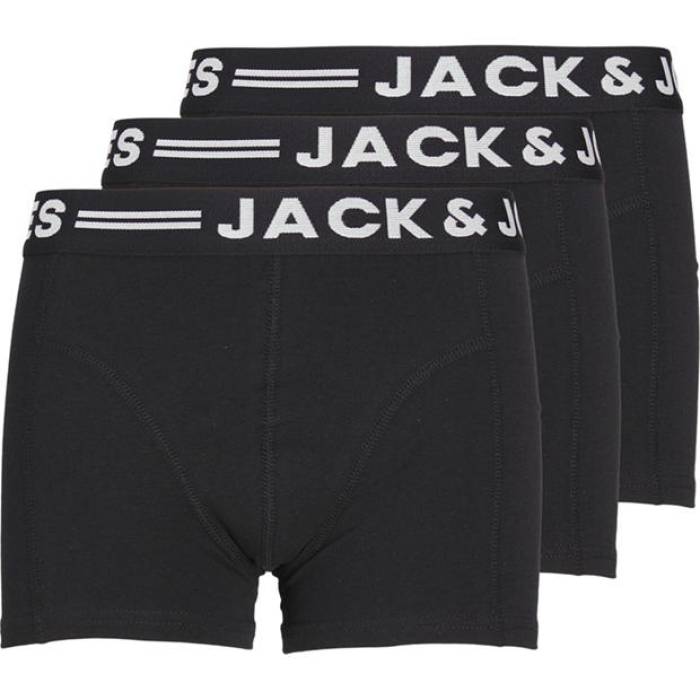 Jack And Jones 【 Sense Trunk 3 Pack Infants Kids Black 】 キッズ ベビー マタニティ キッズファッション インナー 下着 ボクサーパンツ ジュニア キッズ 黒色 ブラック