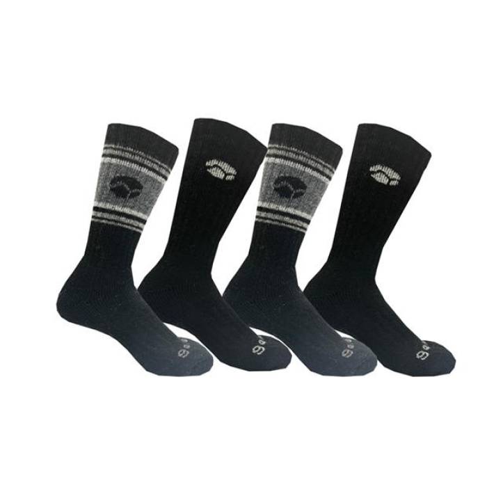 Gelert 【 4Pk Crew Socks Mens Men Black 】 クルー ソックス・靴下 メンズ インナー 下着 ナイトウェア メンズ 靴下 レッグウェア 靴下 メンズ 黒色 ブラック