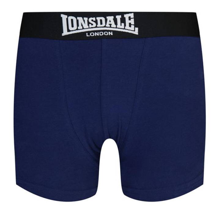 Lonsdale 【 2 Pack Trunk Shorts Junior Boys Kids Navy 】 ショーツ キッズ ベビー マタニティ キッズファッション インナー 下着 ボクサーパンツ ジュニア キッズ 紺色 ネイビー