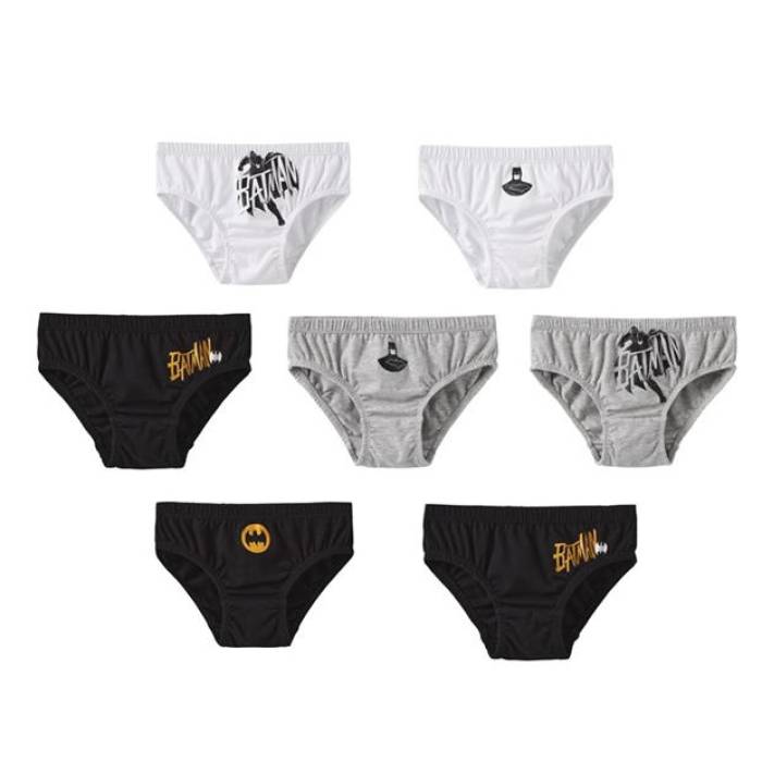 Character 【 Boy's 7Pk Briefs Unisex Batman 2 】 キッズ ベビー マタニティ キッズファッション インナー 下着 ブリーフ ユニセックス