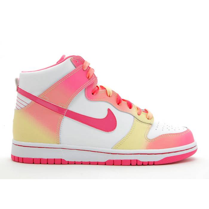 ナイキ Nike 【 Dunk High Gs Youth Wht/Lght Rs-Brght Pch-Lmn Chff 】 ダンク ハイ キッズ ベビー マタニティ キッズファッション 靴 その他 ジュニア キッズ