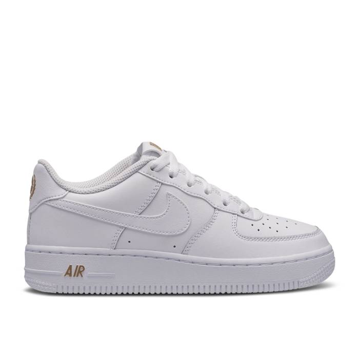 ナイキ Nike 【 Air Force 1 Low Gs 'Metallic Gold' Youth White/White-Metallic Gold 】 キッズ ベビー マタニティ キッズファッション 靴 その他 ジュニア キッズ 白色 ホワイト ゴールド
