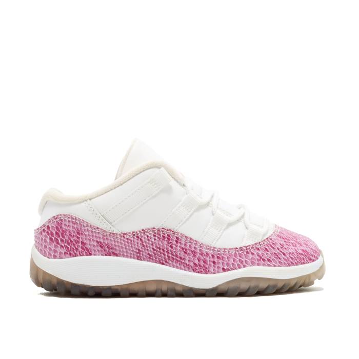 ナイキ　エアジョーダン Air Jordan 【 Jordan 11 Retro Toddler 'Pink Snakeskin' Infant White/Black-Pink 】 レトロ ベビー 赤ちゃん用 キッズ ベビー マタニティ ベビーファッション 靴 スニーカー ベビー 白色