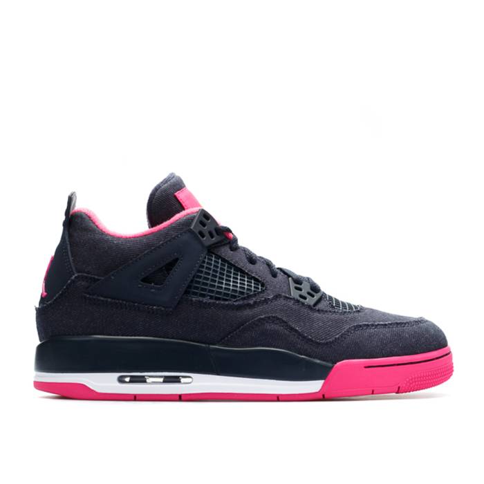 ナイキ　エアジョーダン Air Jordan 【 Jordan 4 Retro Gg 'Denim' Youth Dark Obsidian/Vivid Pink/White/Metallic Gold 】 レトロ キッズ ベビー マタニティ キッズファッション 靴 その他 ジュニア キッズ pink ピンク