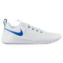 ナイキ NIKE ズーム 白色 ホワイト ゲーム ゲームロイヤル 青 ブルー 【 GAME NIKE ZOOM HYPERACE 2 WHITE 】 スポーツ アウトドア バレーボール スニーカー レディーススニーカー