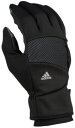 adidas Adidas アディダス Fort 4 Run ラン Gloves - Mens メンズ black 黒・ブラック