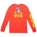 ナイキ スリーブ Tシャツ 赤 レッド 長袖 メンズ 【 SLEEVE RED NIKE MEN SPORTSWEAR ACG TEE HABANERO BRIGHT CITRON 】