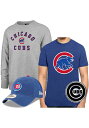 性別Mens(メンズ)商品名Chicago Cubs Mens Grey Gift Pack Long Sleeve Crew Sweatshirt