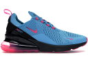 ナイキ NIKE エアー マックス 青 ブルー スニーカー 【 AIR BLUE MAX 270 SOUTH BEACH LIGHT FURY BLACKLASER FUCHSIA 】 メンズ 送料無料