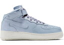 ナイキ NIKE エアー ミッド 青 ブルー スニーカー 【 AIR BLUE FORCE 1 MID GREY GREYBLUE 】 メンズ 送料無料