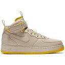 ナイキ NIKE エア ミッド 砂色 サンド スニーカー 【 AIR FORCE 1 MID CANVAS DESERT SAND VIVID SULFUR SANDVIVID 】 メンズ
