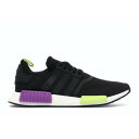 アディダス ADIDAS コア 黒 ブラック ショック スニーカー 【 BLACK NMD R1 CORE SHOCK PURPLE 】 メンズ