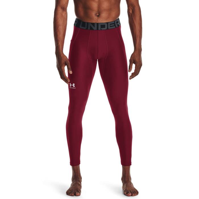 【★スーパーSALE★12/11深夜2時迄】アンダーアーマー Under Armour 【 Hg Armour 2.0 Compression Tights Men's Cardinal/White 】 コンプレッション Tights タイツ メンズ カーディナル 白色 ホワイト