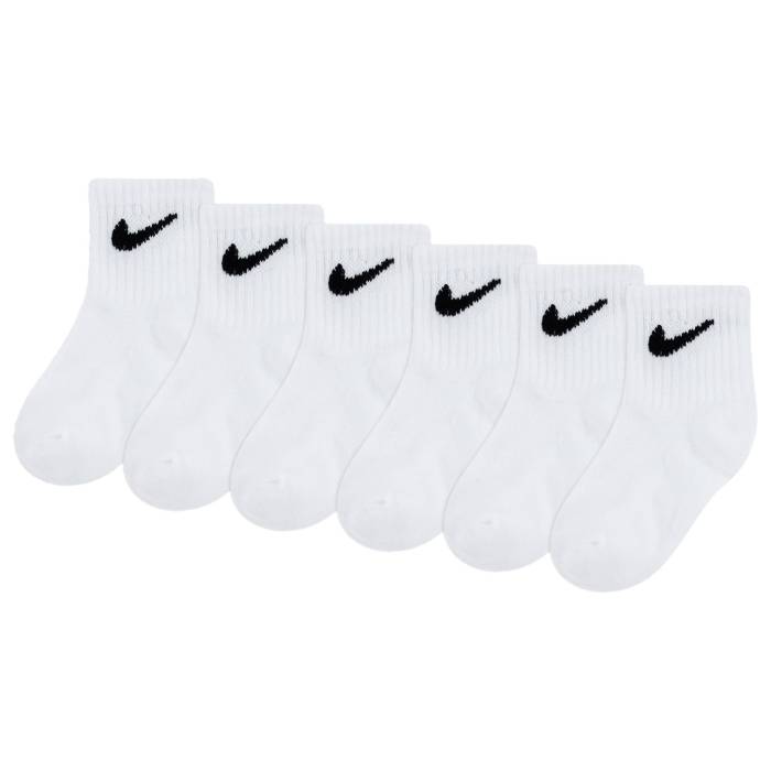 ナイキ Nike 【 Swoosh 6 Pack Ankle Socks Boys' Infant White/White 】 Swoosh スウッシュ・スウォッシュ ソックス・靴下 キッズ ベビー マタニティ ベビーファッション 靴下 レッグウェア 靴下 白色 ホワイ
