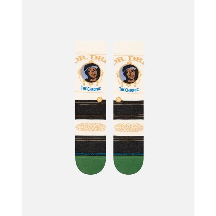 スタンス Stance 【 Dr. Dre The Chronic Crew Socks Mens Black 】 クルー ソックス・靴下 インナー 下着 ナイトウェア メンズ 靴下 レッグウェア 靴下 メンズ 黒色 ブラック