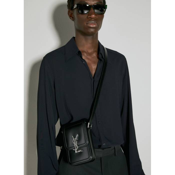 サンローラン Saint Laurent 【 Solferino Mini Crossbody Bag Men Blk 】 バッグ バッグ 小物 ブランド雑貨 バッグ メンズバッグ ボディバッグ ウエストポーチ メンズ