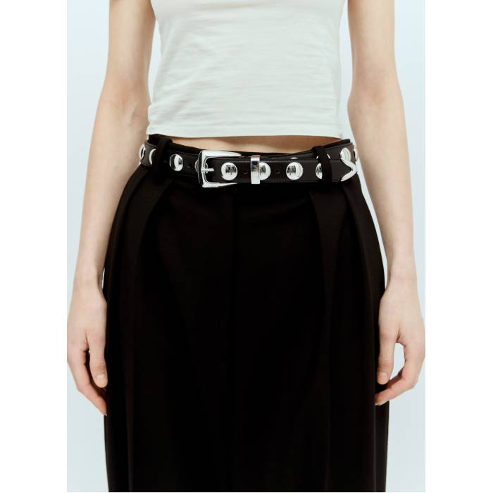 ケイト Khaite 【 Benny Studded Belt Women Blk 】 ベルト バッグ 小物 ブランド雑貨 ベルト サスペンダー レディースベルト レディース