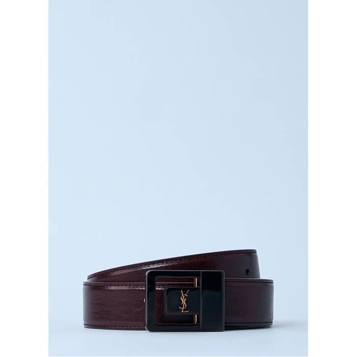 サンローラン Saint Laurent 【 Logo Motif Leather Belt Women Blk 】 ロゴ レザー ベルト バッグ 小物 ブランド雑貨 ベルト サスペンダー レディースベルト レディース