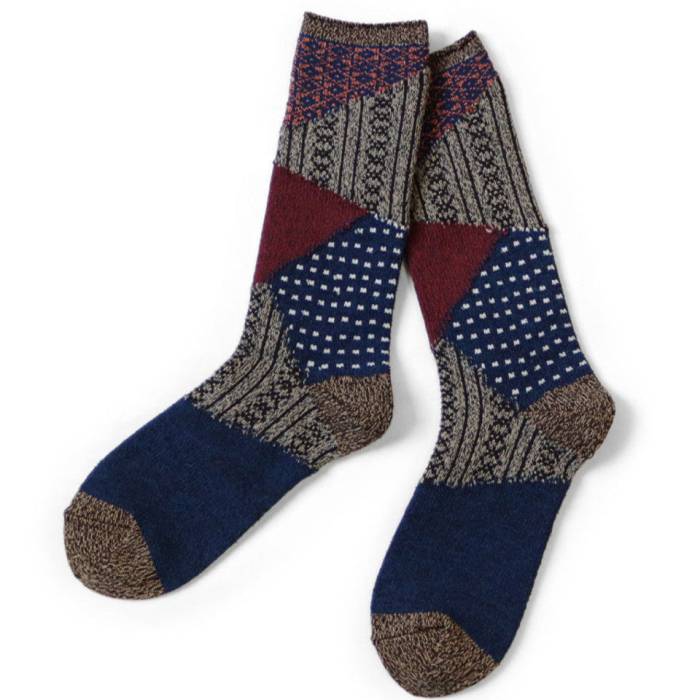 Kapital 【 84 Yarns Donza Socks Women Burgundy 】 ソックス・靴下 インナー 下着 ナイトウェア レディース 靴下 レッグウェア 靴下 レディース ワイン色・バーガンディー