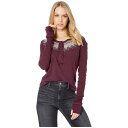 【スーパーセール商品 12/4-12/11】FREE PEOPLE 【 FAIR ISLE THERMAL WINE 】 レディースファッション トップス 送料無料