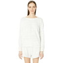 SKIN インナー 下着 ナイトウエア レディース ナイト ルーム 【 Tessa Pullover 】 Ivory/grey Heather