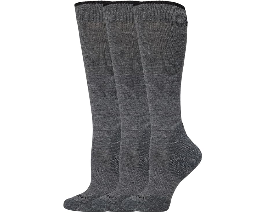 スマートウール ハイ 靴下 3個入 灰色 グレー グレイ レディース 【 SMARTWOOL EVERYDAY KNEE HIGH SOCKS 3-PACK / MEDIUM GRAY 】 インナー 下着 ナイトウエア レッグ