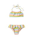 【3店舗買い回りで最大P10倍! 1/20-1/31迄】TOOBYDOO ストライプ 【 STRIPE BANDEAU BIKINI SET TODDLER LITTLE KIDS BIG MULTICOLORED 1 】 キッズ ベビー マタニティ 送料無料