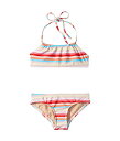 【3店舗買い回りで最大P10倍! 1/20-1/31迄】TOOBYDOO ストライプ 【 STRIPE BANDEAU BIKINI SET TODDLER LITTLE KIDS BIG MULTICOLORED 2 】 キッズ ベビー マタニティ 送料無料