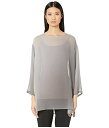 【スーパーセール商品 12/4-12/11】アイリーンフィッシャー EILEEN FISHER ブレスレット スリーブ 【 SLEEVE ROUND NECK BACKV BRACELET TUNIC PEARL 】 レディースファッション トップス 送料無料