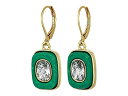 VINCE CAMUTO 【 LEVER DROP EARRINGS GOLD CRYSTAL GREEN JASPER 】 ジュエリー アクセサリー レディースジュエリー 送料無料