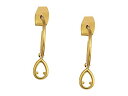 【スーパーセール商品 12/4-12/11】MADEWELL 【 GLASS TEAR DROP CHARM EARRINGS DIJON MUSTARD 】 ジュエリー アクセサリー レディースジュエリー 送料無料