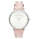 REBECCA MINKOFF レザー ストラップ WATCH, 【 MAJOR STUD LEATHER STRAP 35MM PINK SILVER 】 腕時計 レディース腕時計 送料無料