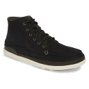 OLUKAI 【 NALUKAI KAPA BOOT BLACK BONE LEATHER 】 メンズ ブーツ 送料無料
