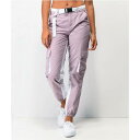 NINTH HALL カーゴ トラック 紫 パープル トラックパンツ 【 PURPLE NINTH HALL ZED BELTED LAVENDER CARGO LIGHT PASTEL 】 レディースファッション ボトムス パンツ