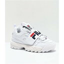 ショッピングスニーカー ボブ アンテナ フィラ FILA フィラ ストラップ 白色 ホワイト スニーカー 運動靴 スニーカー 【 FILA DISRUPTOR II STRAP WHITE SHOES 】
