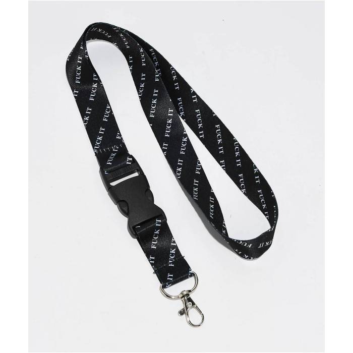 ハフ Huf 【 Fuck It Lanyard Men's Black 】 バッグ 小物 ブランド雑貨 ネックストラップ メンズ 黒色 ブラック