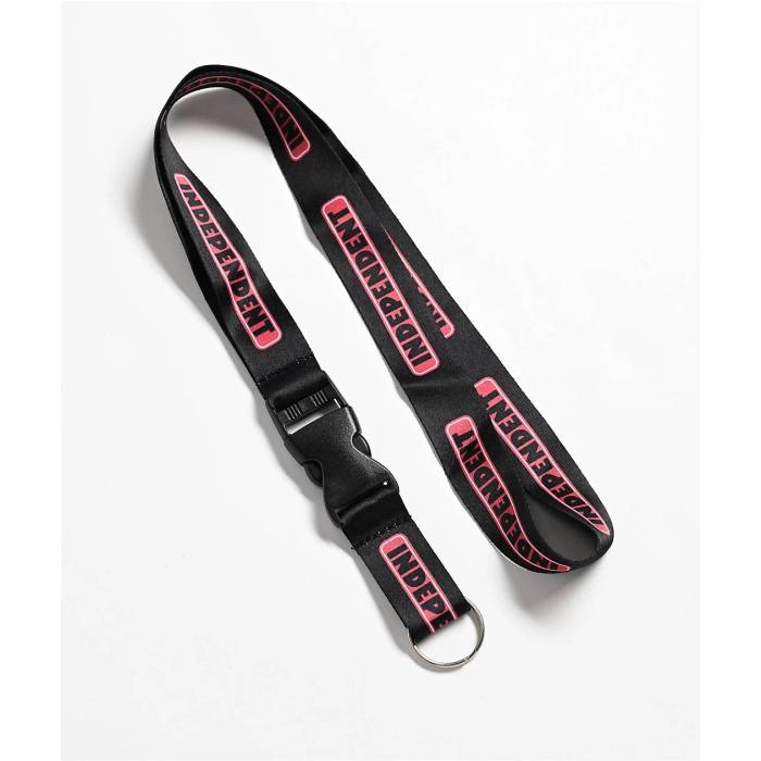Independent 【 Bar Logo Black Lanyard Men's Black 】 ロゴ 黒色 ブラック バッグ 小物 ブランド雑貨 ネックストラップ メンズ 黒色 ブラック